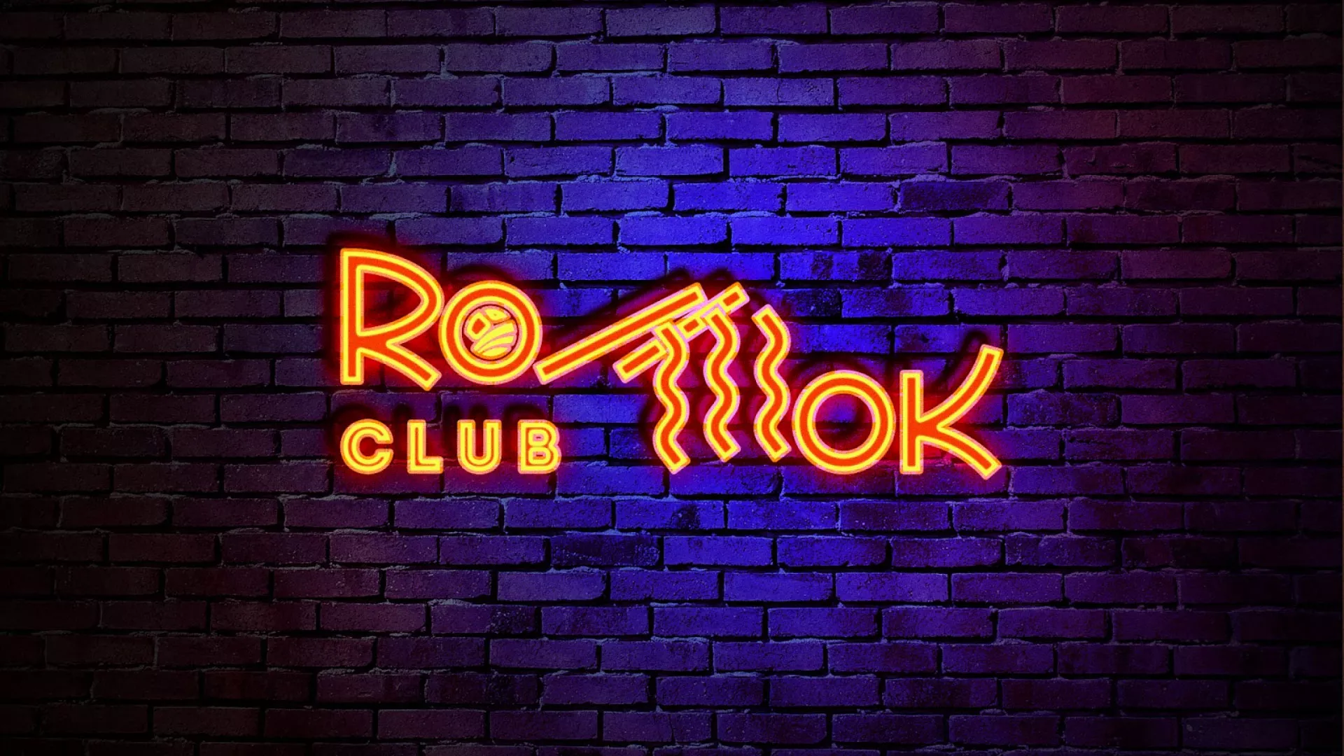 Разработка интерьерной вывески суши-бара «Roll Wok Club» в Сусумане